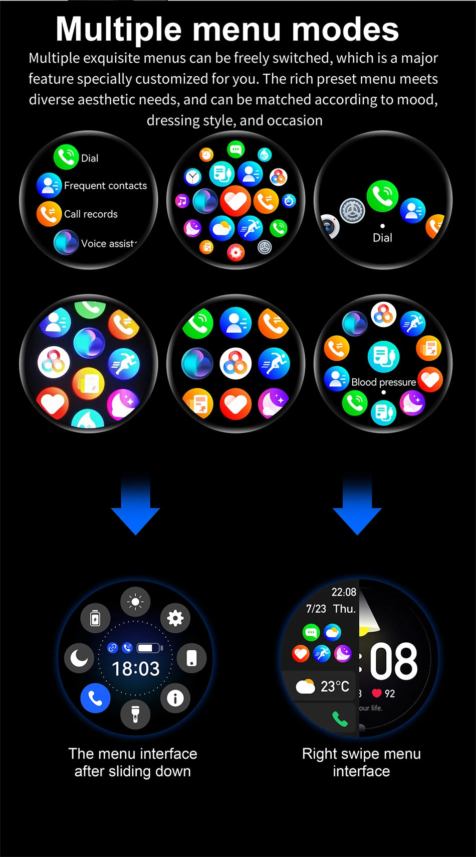 Smart Watch 4 Pro Waterproof, Bluetooth Calling