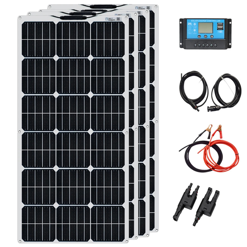 XINPUGUANG 100w 200w 12v portable flexible solar panel 18V 100W - 1000W plate CELLS Monocrystalline silicon Panel Solar kit - Daisan Mart