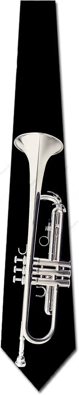 Jazz Tie - Bold Musical Instrument Pattern