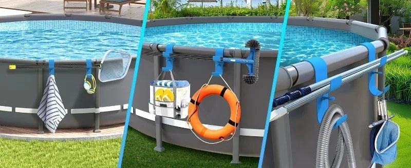 Giỏ Đựng Đồ Bên Hồ Bơi Kèm Khay Cốc Tiện Lợi