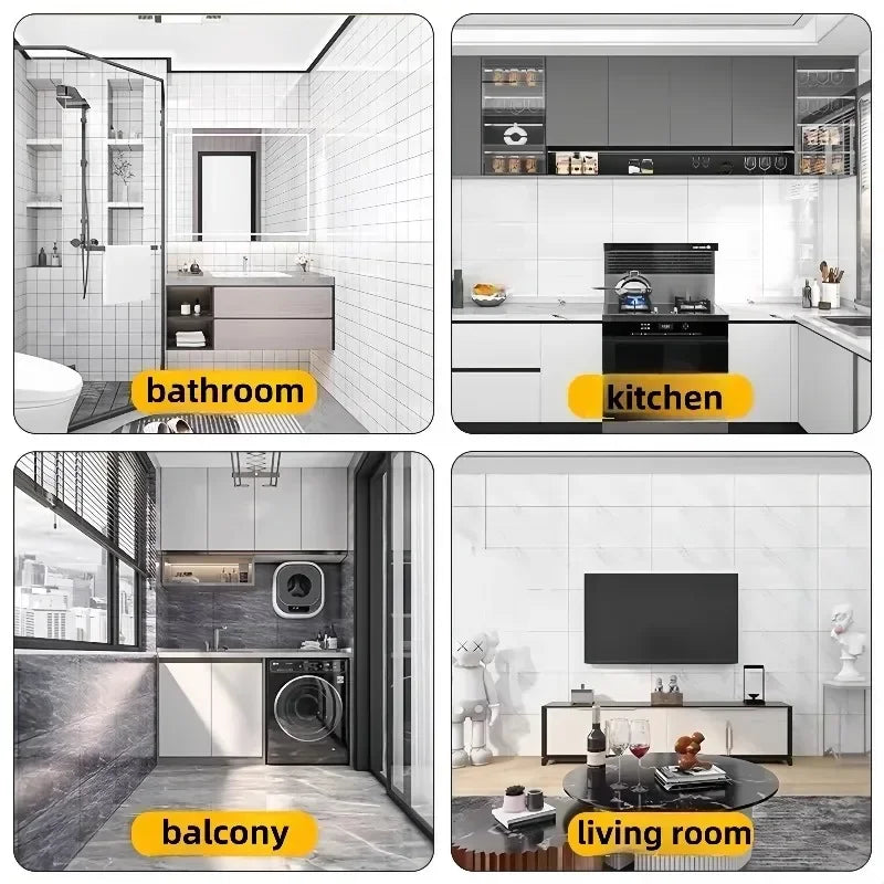 Cover Damaged Wall Self-adhesive Imitation Marble Wallpapers Waterproof Oil Proof Foam Wall Sticker for Bathroom Cabinet Ceiling