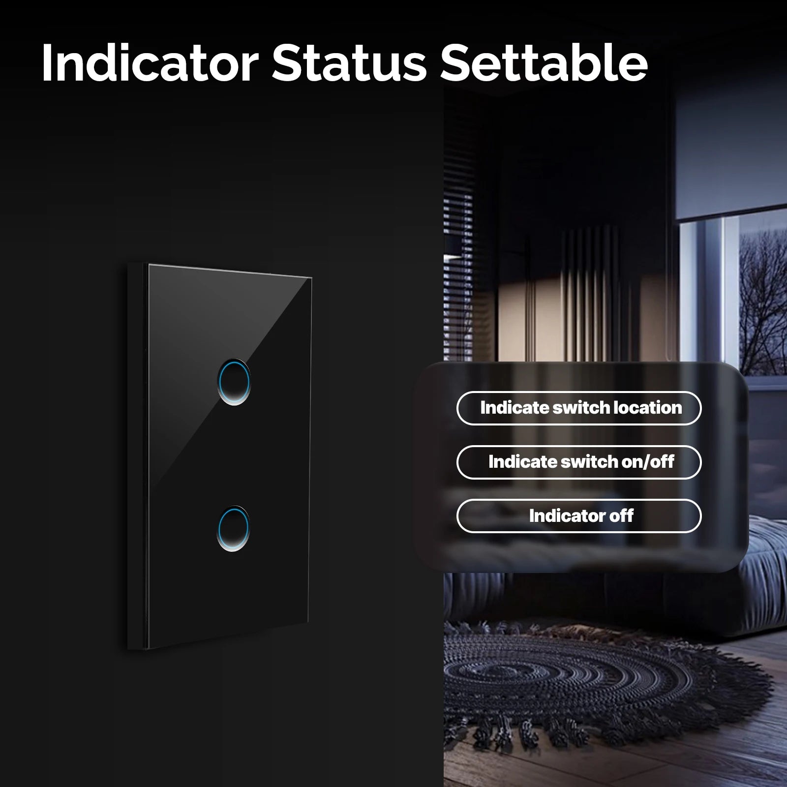 MOES Tuya Smart Switch Voice Control Mirror 