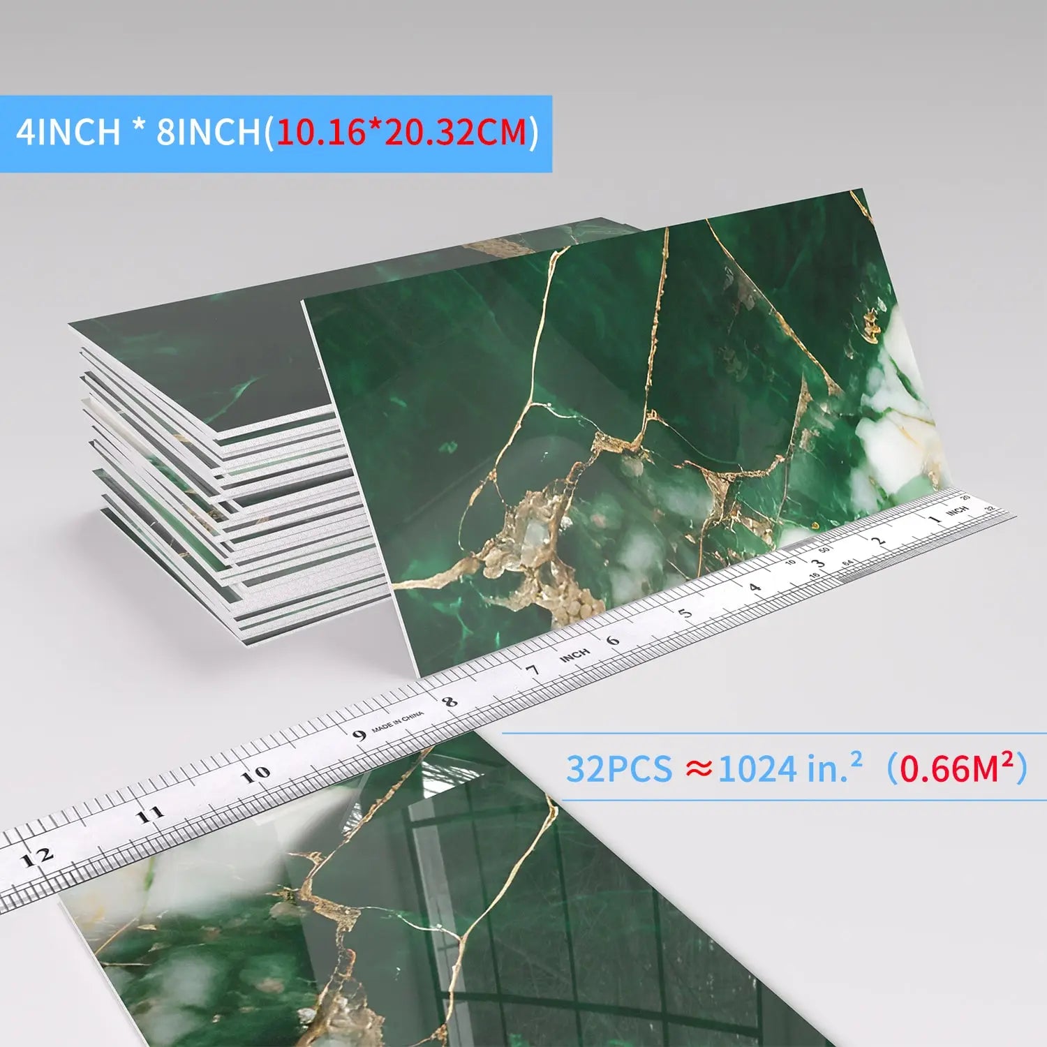 3D Waterproof Brick and Stone Decal Set - Kitchen &amp; Bathroom