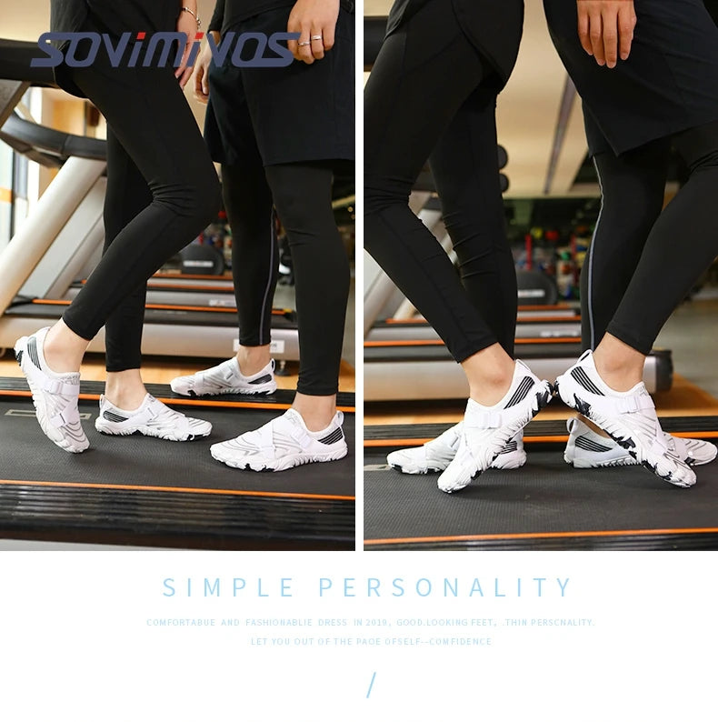 Giày Chạy Bộ Tối Giản Nam Nữ Đế Mỏng Rộng Ngón