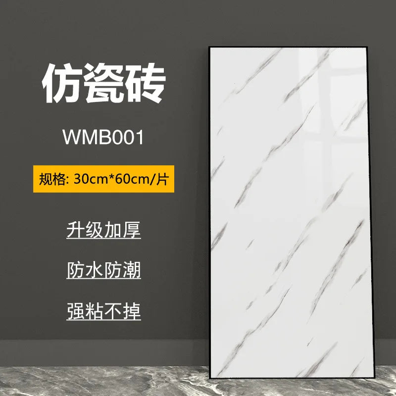 bathroom living room bedroom waterproof marbre self adhesive Imitation tegel wall stickers kitchen cabinets oil proof sticker