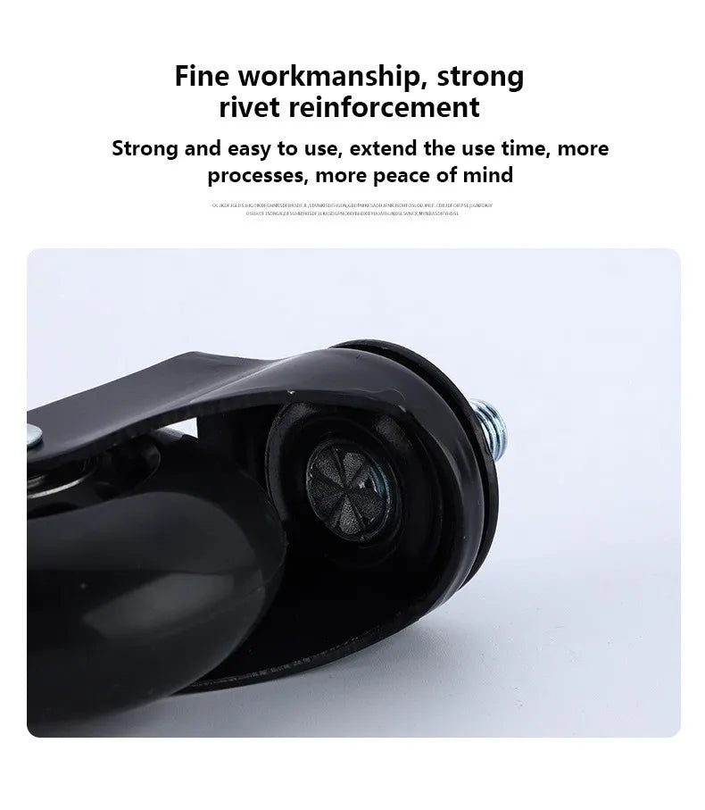 2.5 Inch Multi-Purpose PU Trolley Wheels, 5 Sets, M6/8/10 Shaft