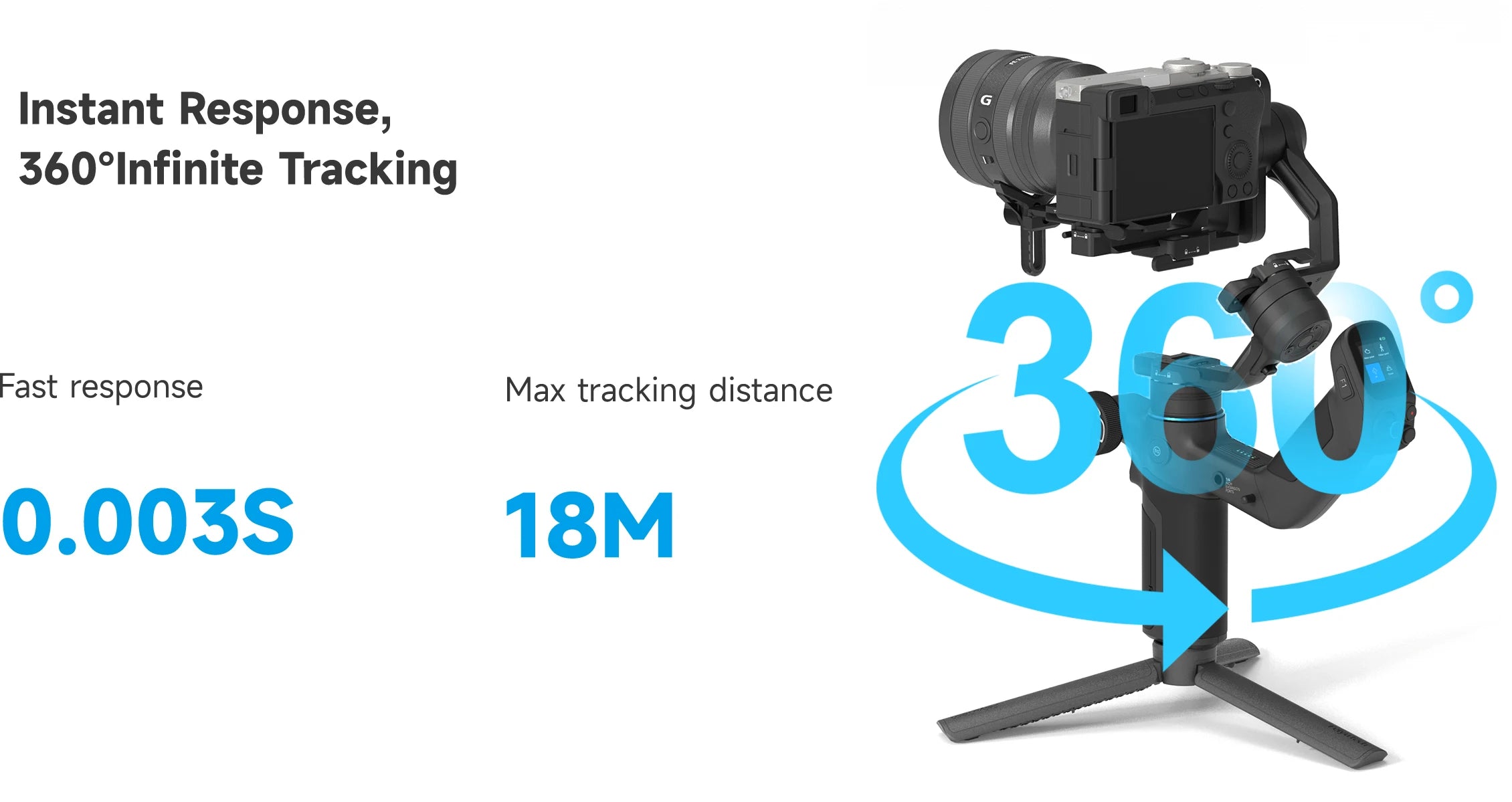 FeiyuTech SCORP Mini 3 Pro – 3-in-1 Gimbal with Detachable Handle &amp; AI 4.0 Tracking for Mirrorless, Action Cameras &amp; Phones