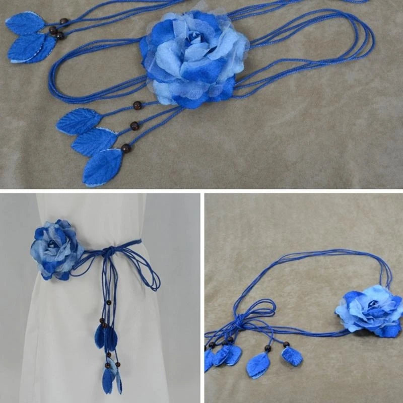 Thắt Lưng Nữ Boho Vintage Dây Thắt Hoa Vải Đẹp - Daisan Mart