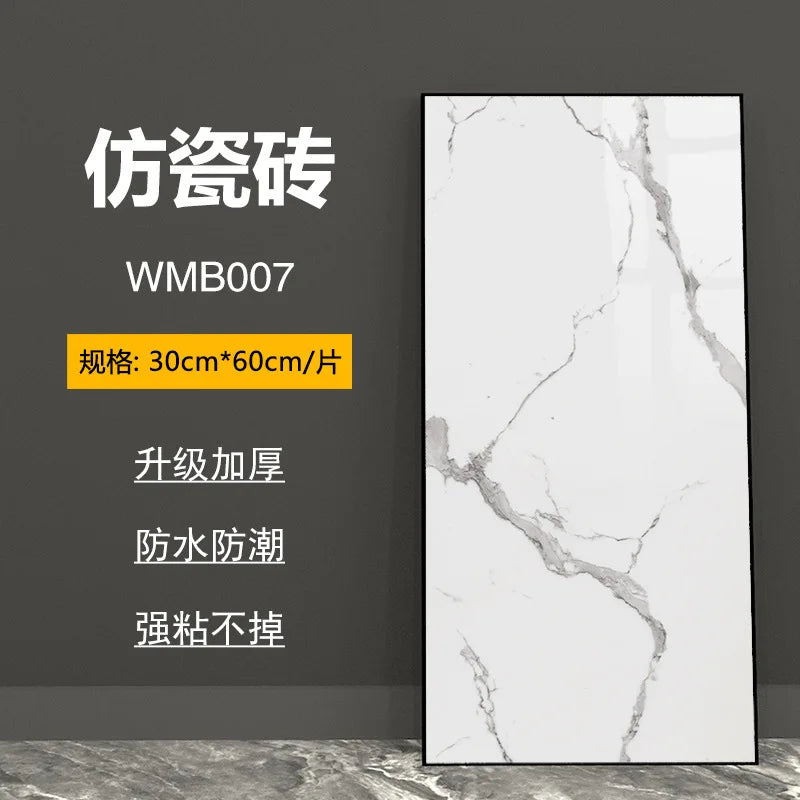 bathroom living room bedroom waterproof marbre self adhesive Imitation tegel wall stickers kitchen cabinets oil proof sticker