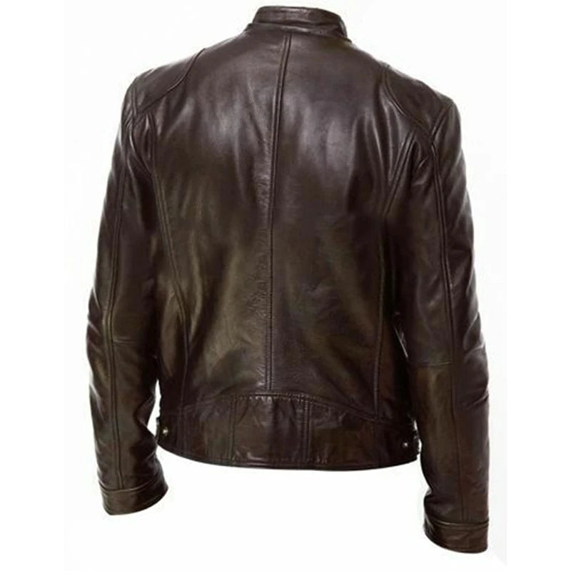 Áo Khoác Da Nam Thu Đông Phong Cách Biker Punk - Daisan Mart