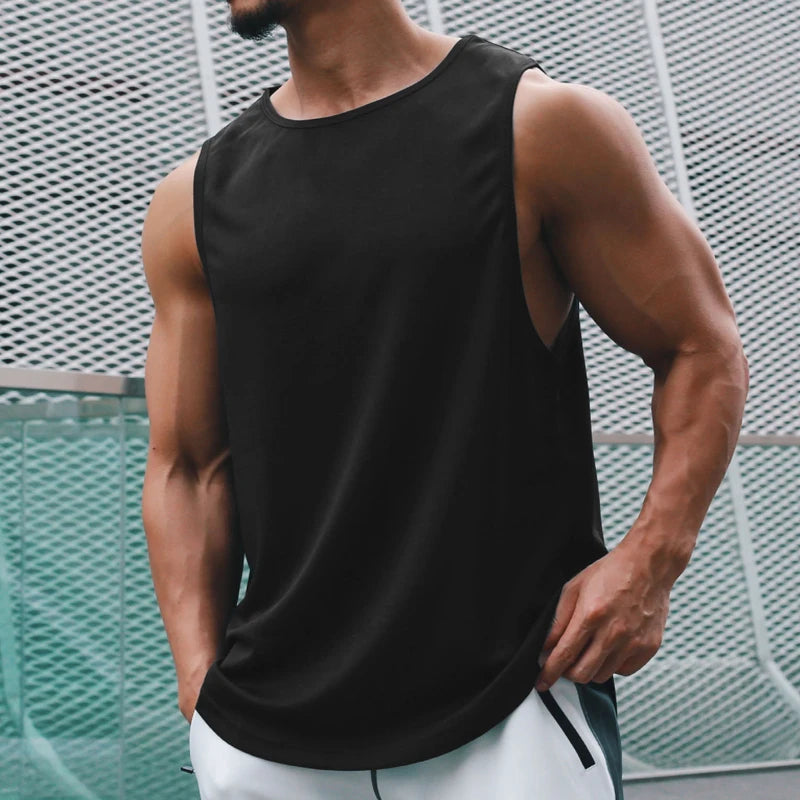 Men's Gym Mesh Tank Top Quick Dry Bodybuilding Cool