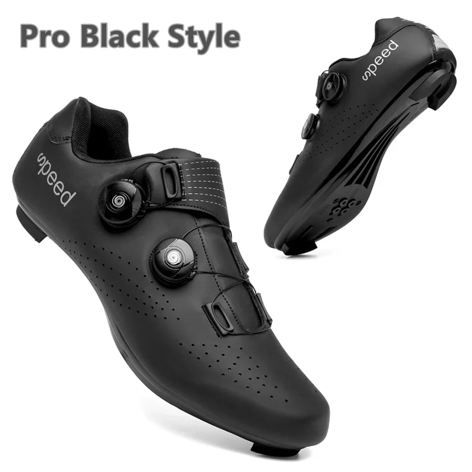 Giày Đạp Xe Nam Siêu Nhẹ Khóa Đôi Phát Sáng MTB