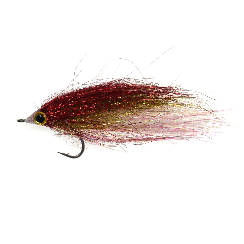 Wifreo Wounded Ice Minnow Fly Ice Dub Slowly Sinking Salmon Trout Sea Bass Pike Steelhead Redfish Fly Fishing Flies Lures 