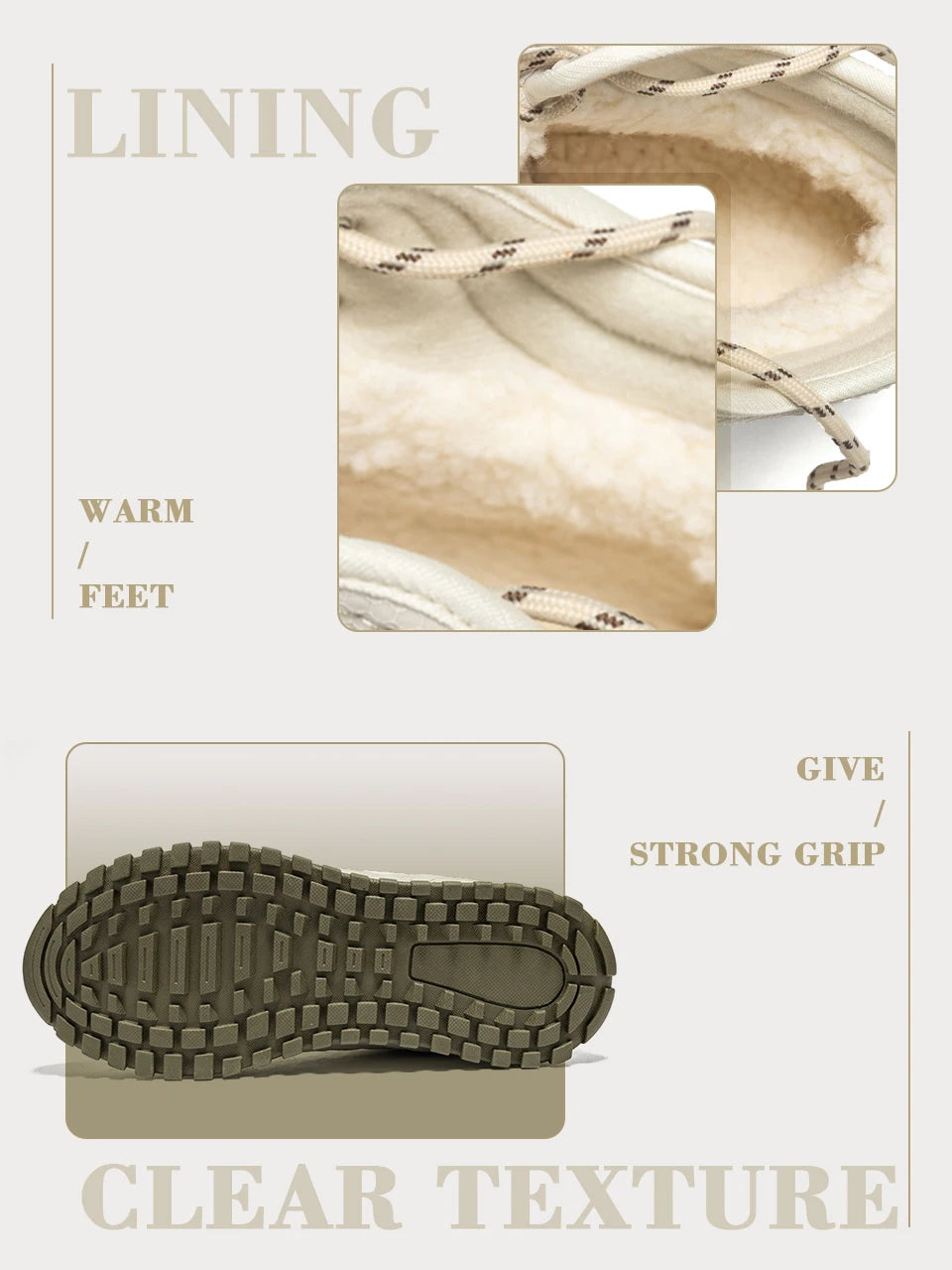 Giày Boot Nữ Baasploa Lót Lông Ấm Chống Trượt, Chống Nước