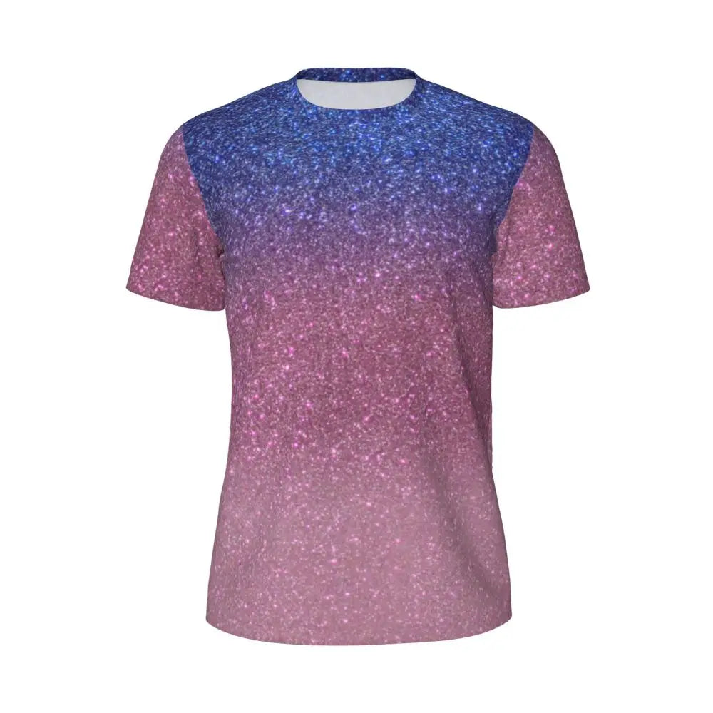 Áo Thun Nam Ombre Tím Hồng Thời Trang Hè Đầy Phong Cách