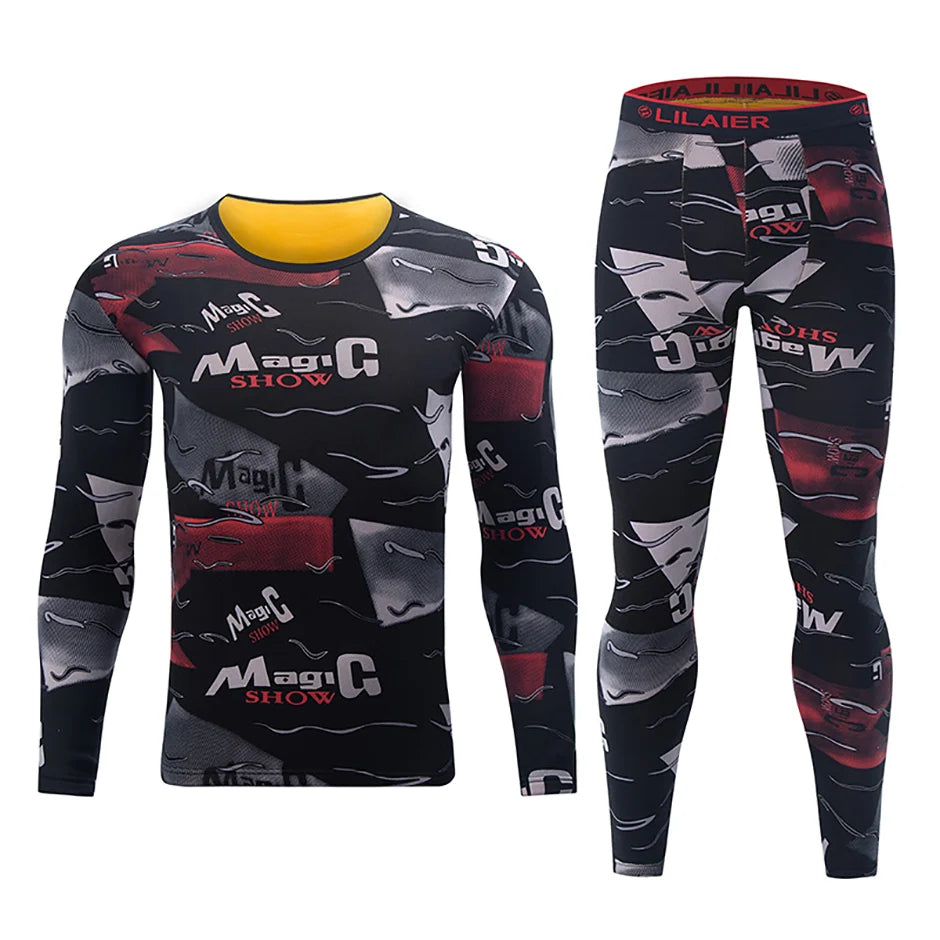 Bộ Đồ Lót Nam Thu Đông Nỉ Nhung In Thời Trang Ấm