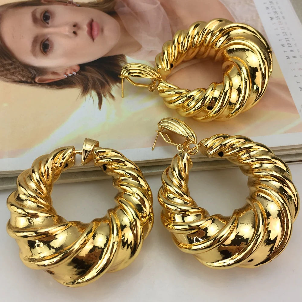 Dubai Gold Jewelry Set Neck, Earrings - Wedding Party FHK16778