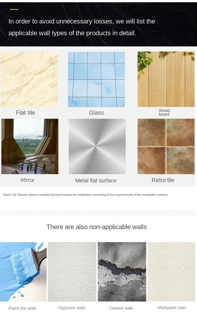 40/50/60CM No Drilling Towel Rack Fold Self-adhesive Wall Hanger Rail Bracket Black Aluminum Shower Bathroom Accessories Holder