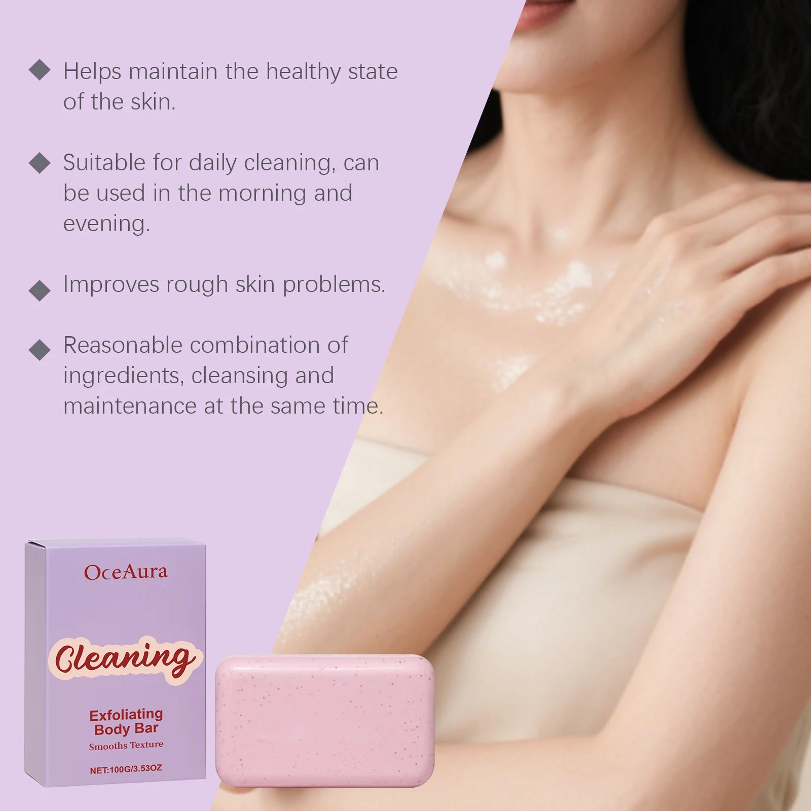 Honey Body Cleaning Soap Deep Exfoliation Unclog Pores Gentle Oil Control Reduce Skin Dirt Improve Skin Roughness Body Care Soap