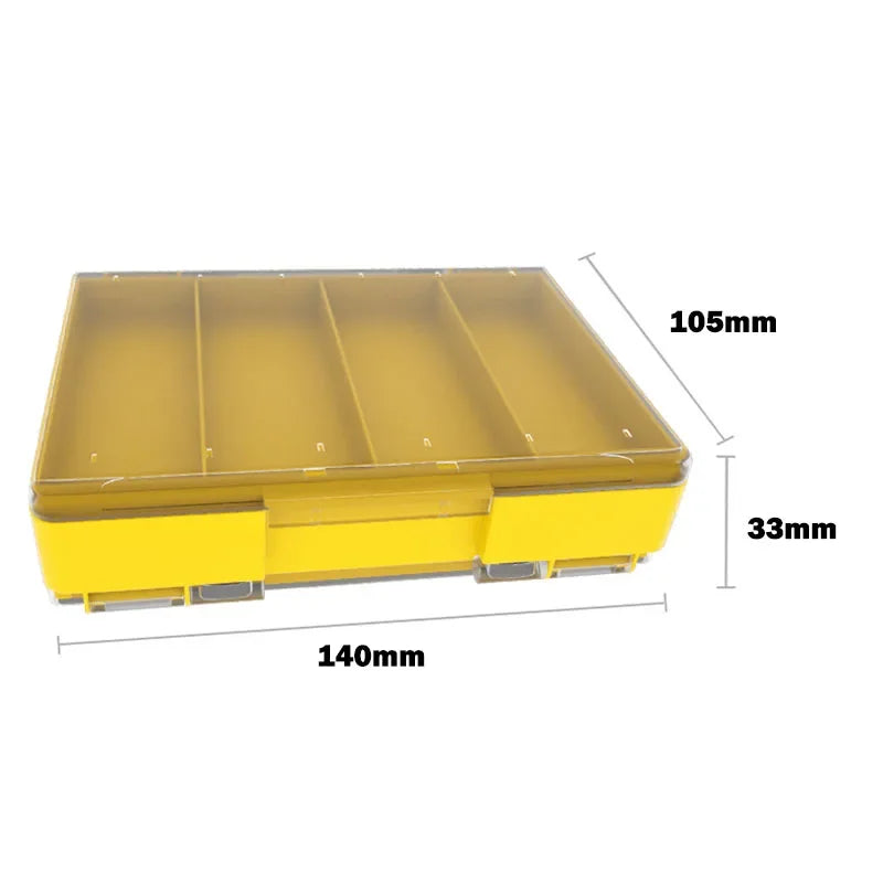 OUTKIT Double Side Fishing Tackle Boxes Fishing Lure Jig  Head Box Organizer Fishing Bait Tackle Storage Case For Blades Spinner