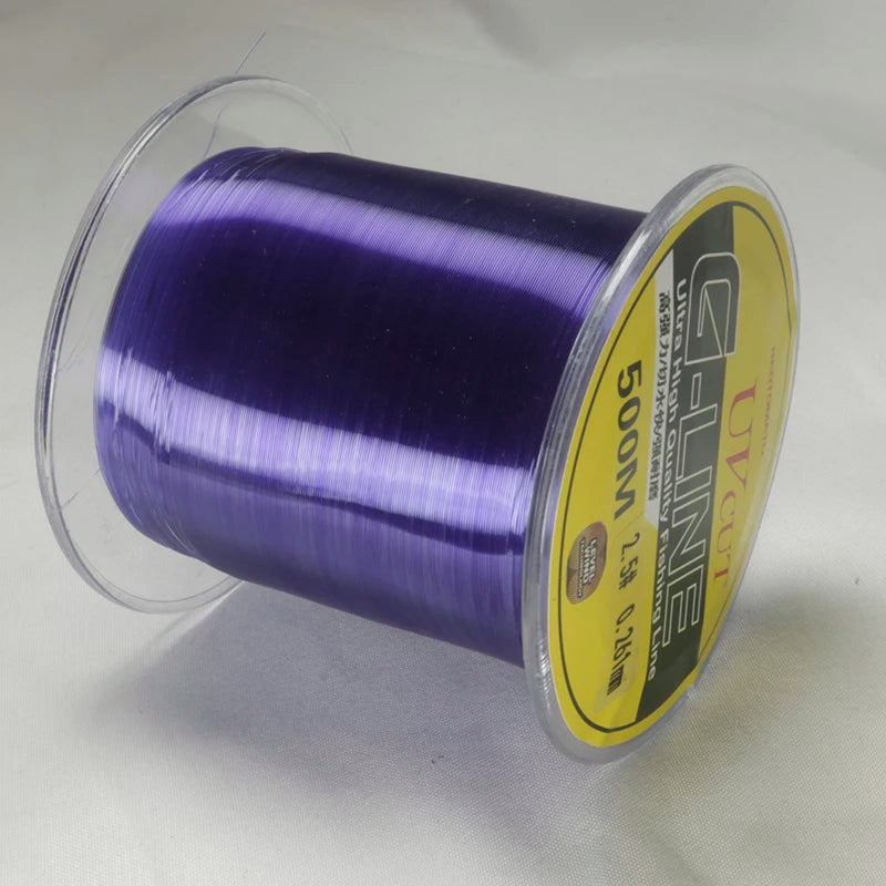 500M Transparent Color Japanese Nylon Fishing Line Submerged Sea Fishing Freshwater Fishing Equipment Crucian Carp Fishing Line
