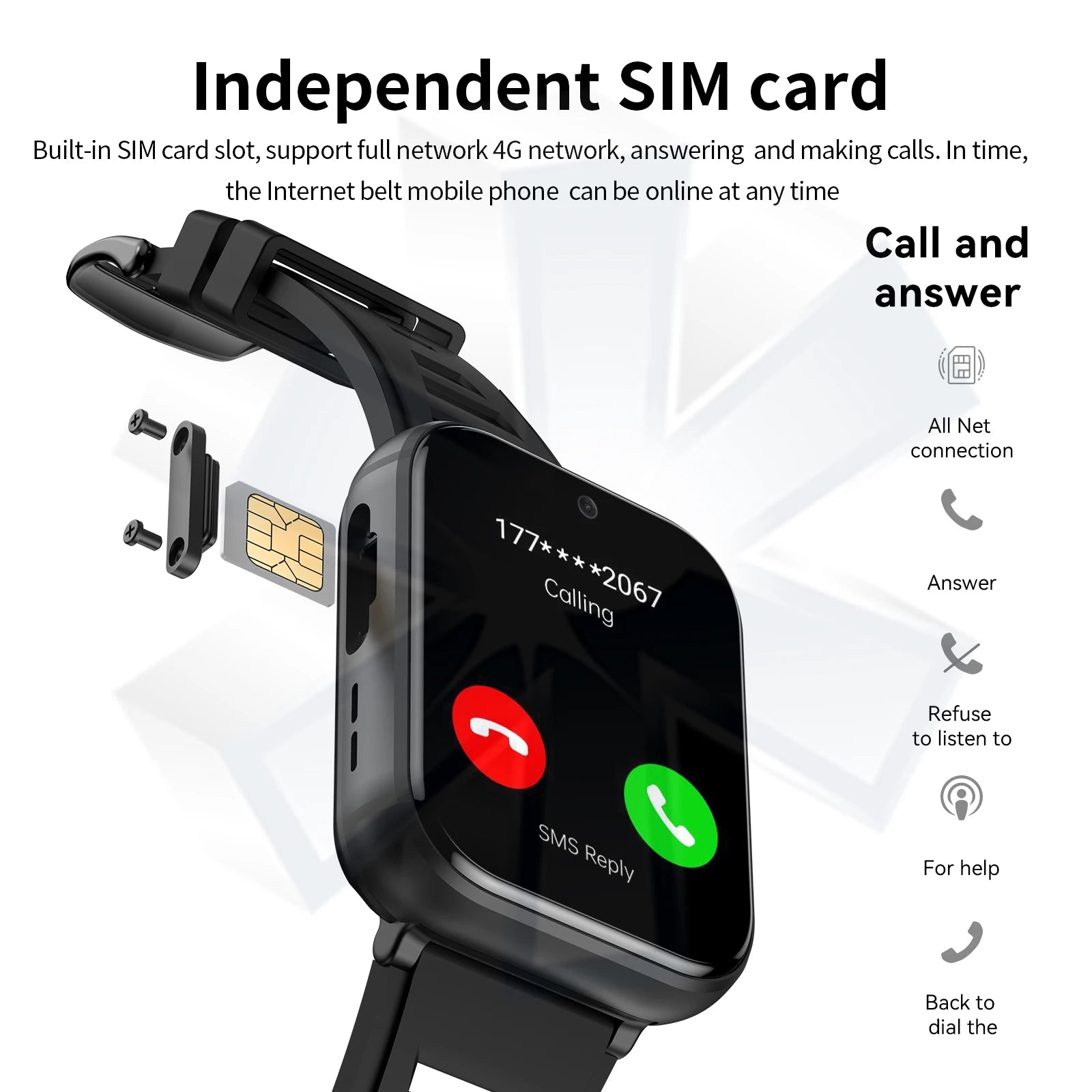 Đồng Hồ Thông Minh S668 4G GPS 1.99 Inch Chống Nước