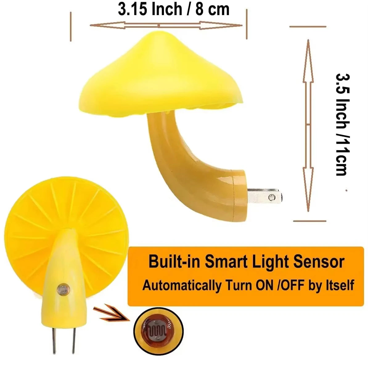 Đèn Ngủ Nấm LED Ấm Áp Cảm Biến Cho Phòng Ngủ Trẻ - Daisan Mart