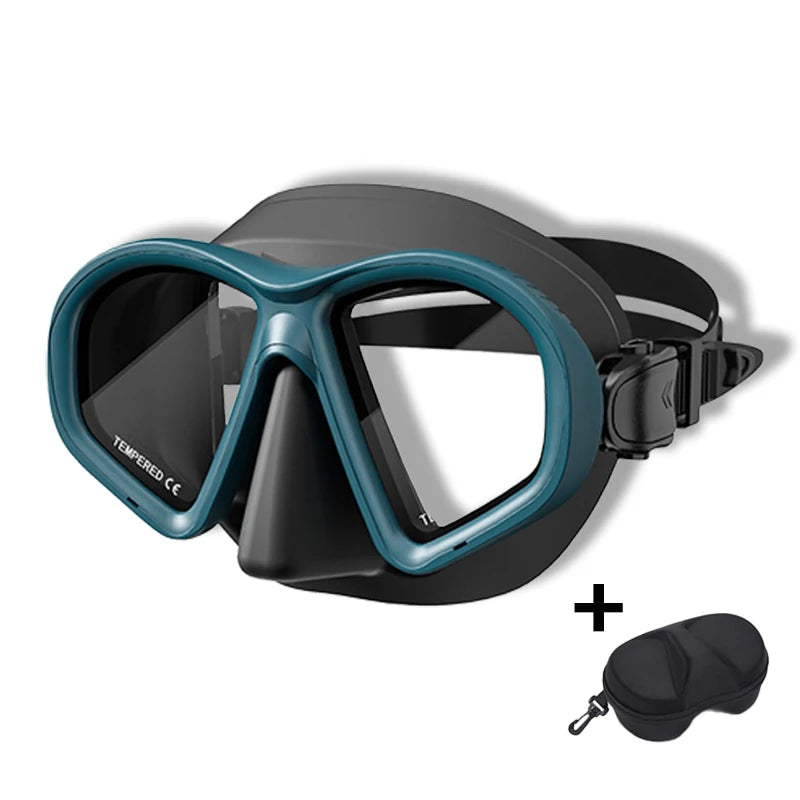 Professional Wet Low Volume Freediving Mask, Tempered Glass dive Mask, J-Type Diving Mask, Snorkel Set,buceo,수영,스노클링,마스크