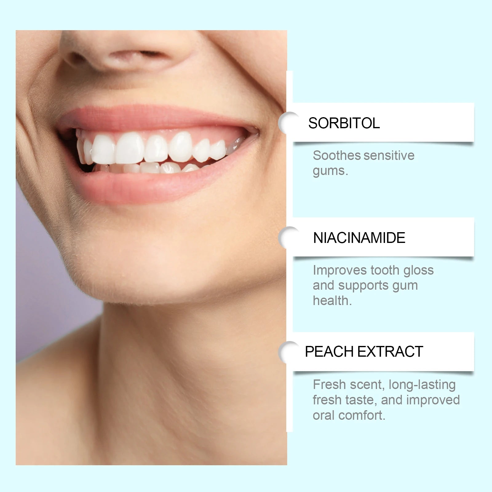 Niacinamide Whitening Toothpaste Dental Stains Removing Prevent Bad Breath Oral Cleaning Refreshing Reduces Plaque Toothpaste - Daisan Mart