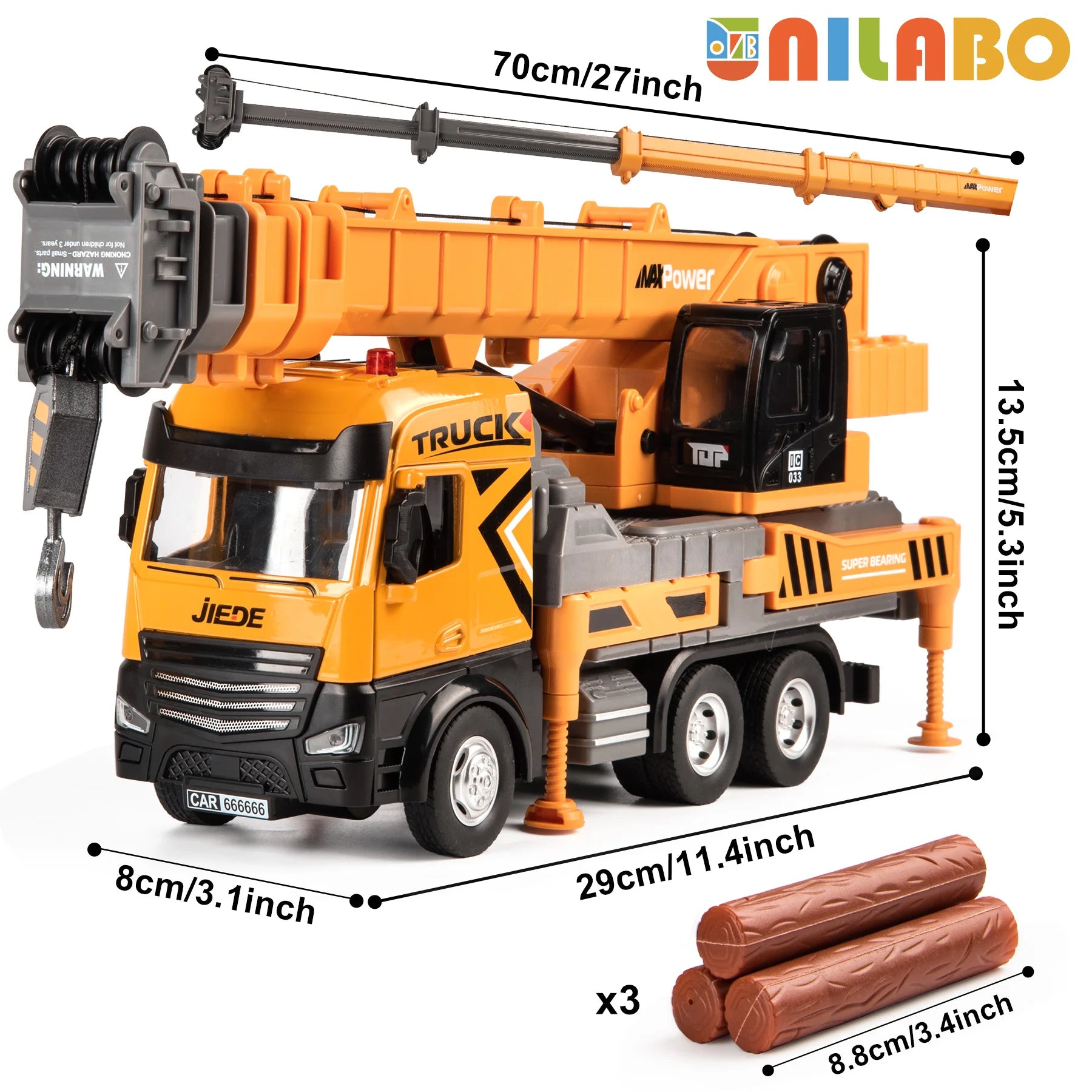 Xe Công Trình Hợp Kim Đồ Chơi Đèn Âm Thanh Cho Bé