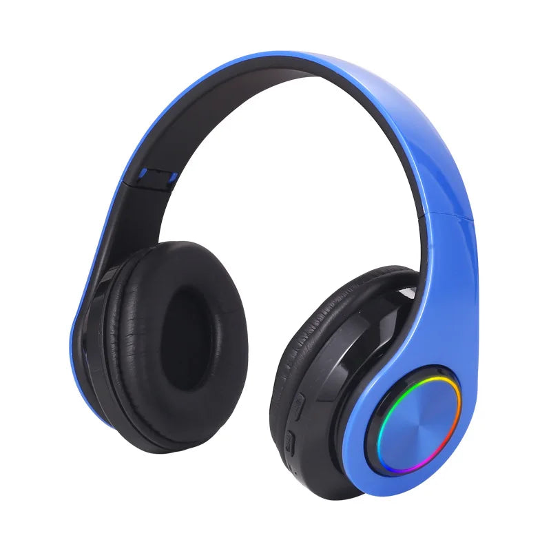 Bluetooth 5.0 Foldable Headphones with Mic for Sports Gaming