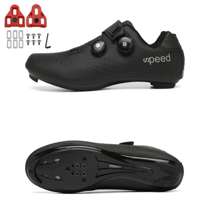 Giày Đạp Xe Nam Siêu Nhẹ Khóa Đôi Phát Sáng MTB