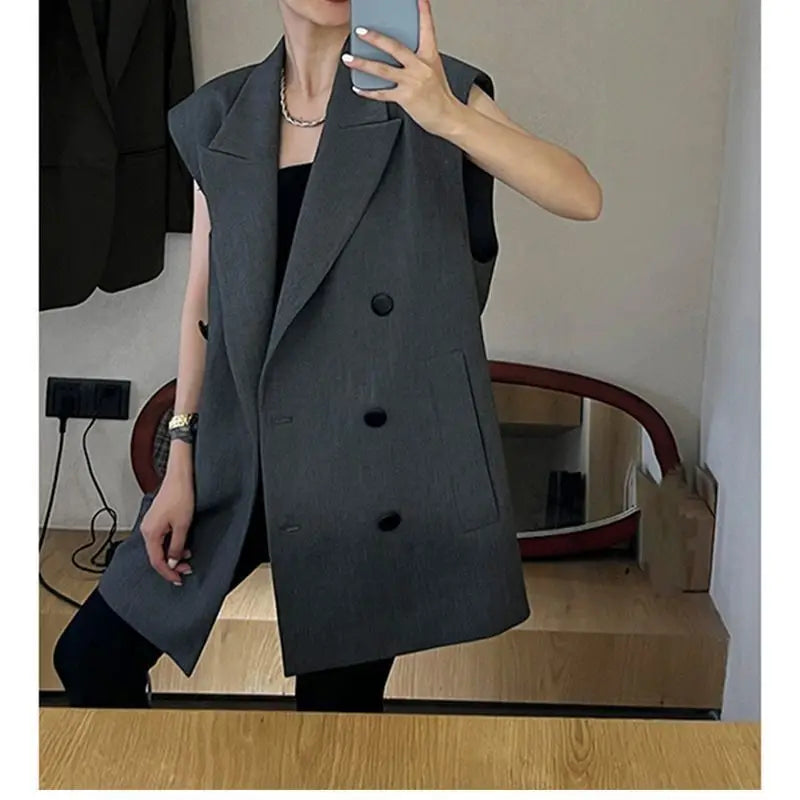 Women's Office Vest Fall 2025 Fashionable Straight-cut