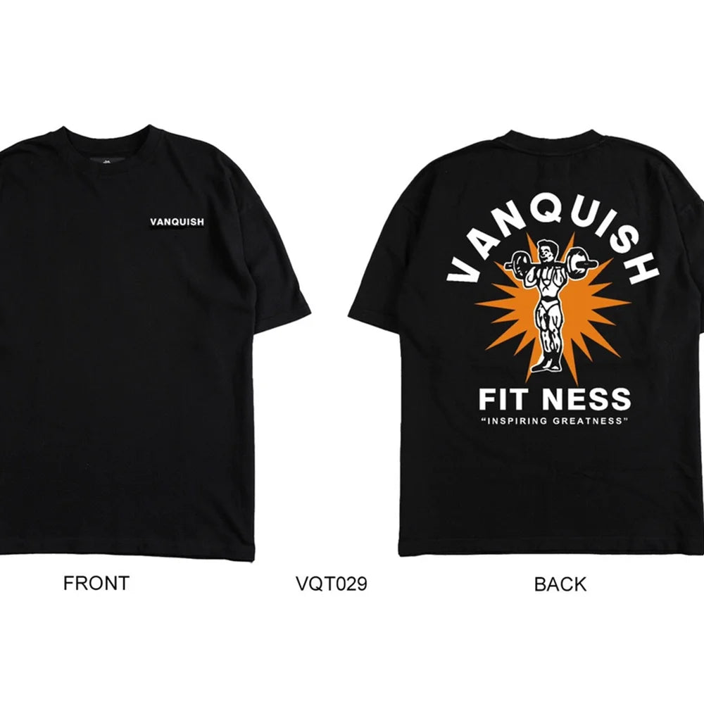 Men's Gym Street T-shirt, Cool Summer, Loose Fit, Cotton