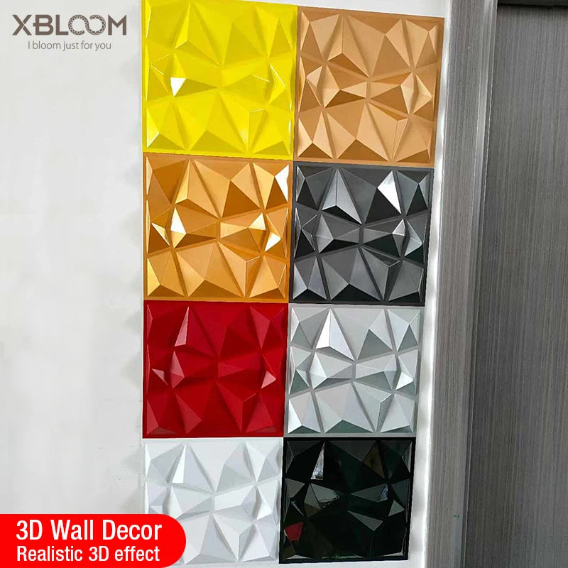 3D Diamond Decorative Art Wall Panels 30x30