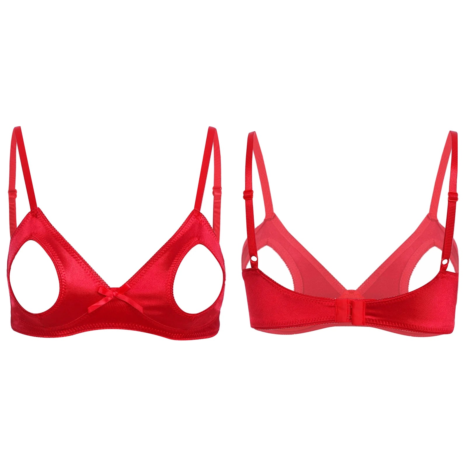 Sexy Lace Bra Open Back Adjustable Sexy Couple Bra