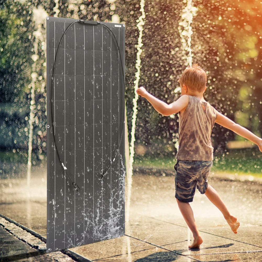 600W Solar Panel Kit Flexible Monocrystalline Cell 18 Volts 120 Watts Solar Panels 12V 24V Battery Charger For Home RV Caravan