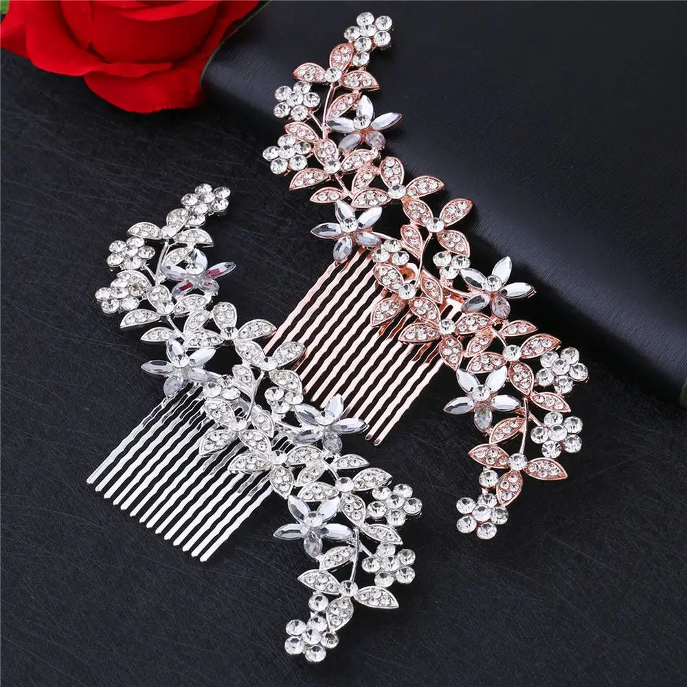 Elegant Pearl Bridal Hair Comb with Hair Clip
