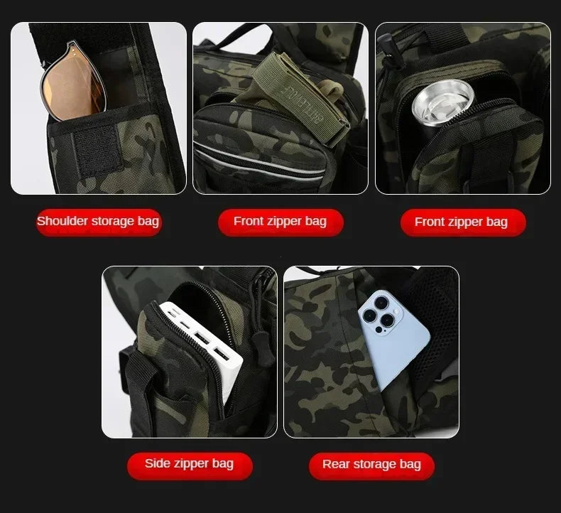 Ba lô Đựng Đồ Câu Cá Đa Năng Kèm Hộp & Giá Đỡ Cần