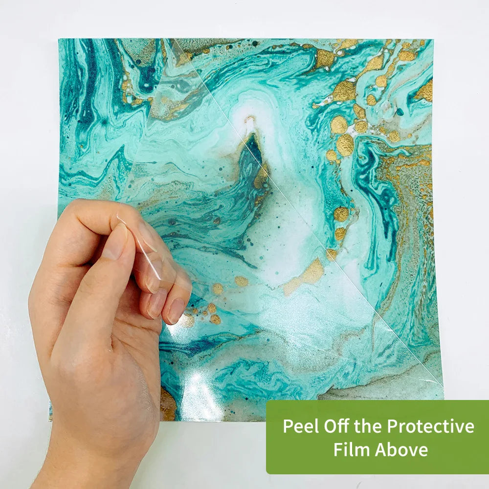 Waterproof Wallpaper 20 Pieces 3D Green Brick