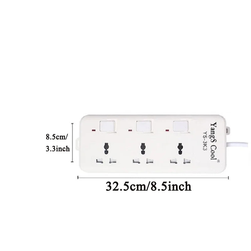 Ổ cắm đa năng 4in1 quốc tế, dây 1.5m, công suất cao - Daisan Mart