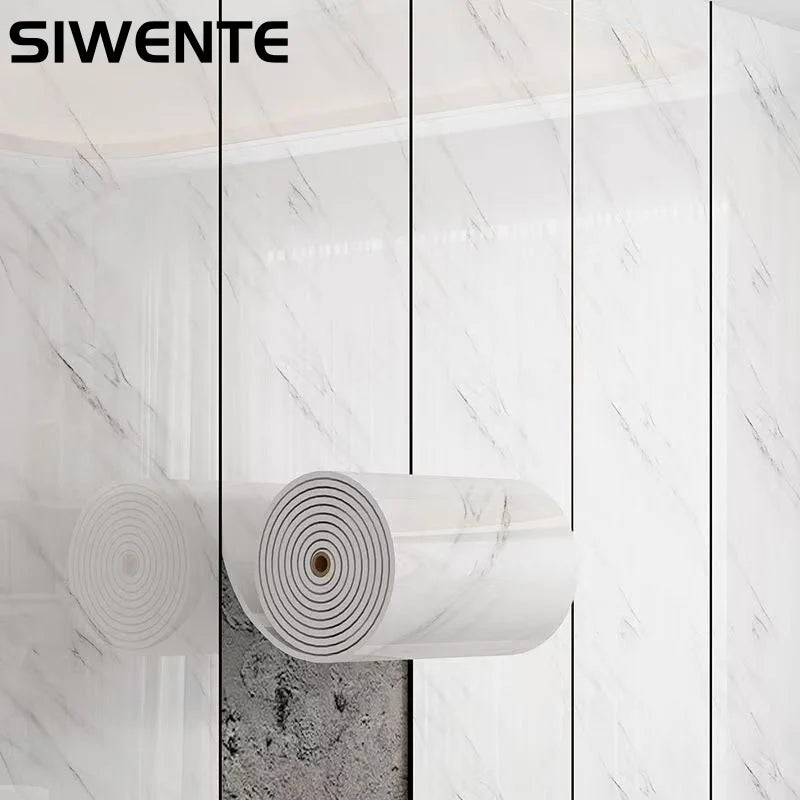 Cover Damaged Wall Self-adhesive Imitation Marble Wallpapers Waterproof Oil Proof Foam Wall Sticker for Bathroom Cabinet Ceiling