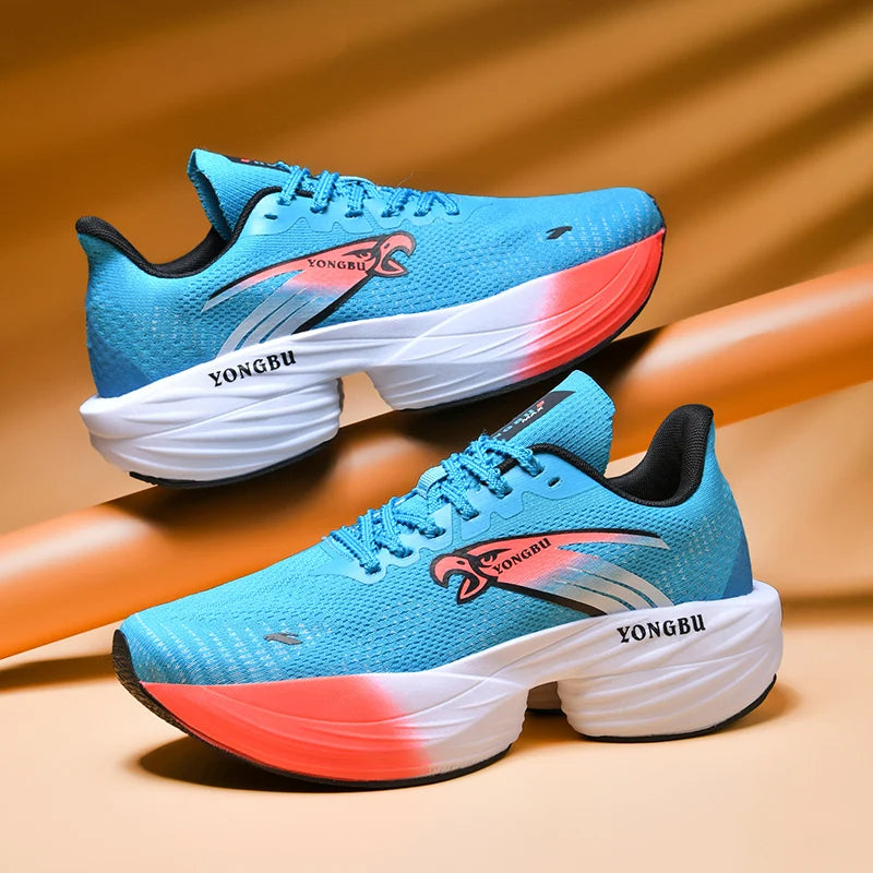 Giày Chạy Bộ Đệm Khí Carbon Nhẹ Êm Chân Chống Trượt