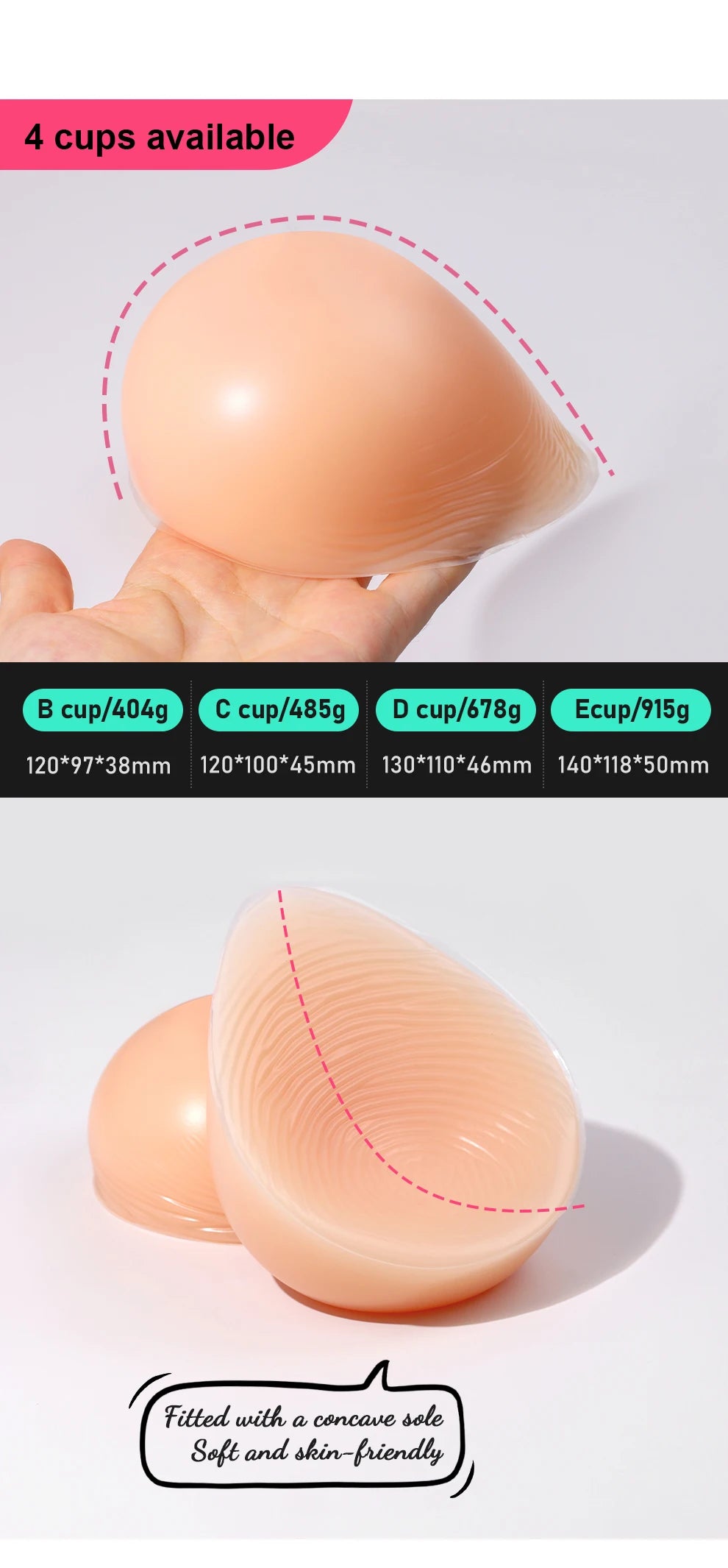 Cosplay Silicone Breast Pads - Sexy Breast Enhancement