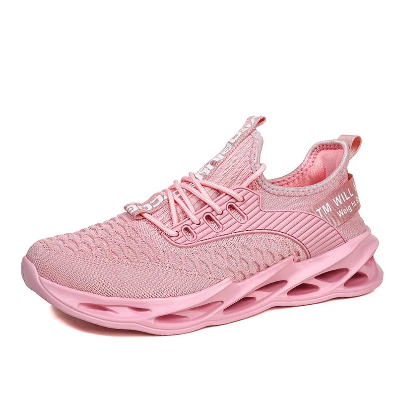 Unisex Pink Mesh Sneakers with Ultra Light Tongue Sole
