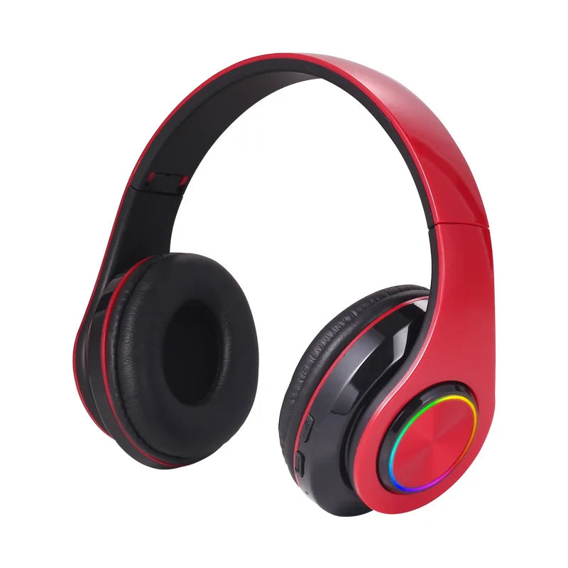 Bluetooth 5.0 Foldable Headphones with Mic for Sports Gaming