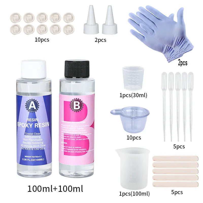 Clear Epoxy Glue Kit - DIY Crafts &amp; Jewelry