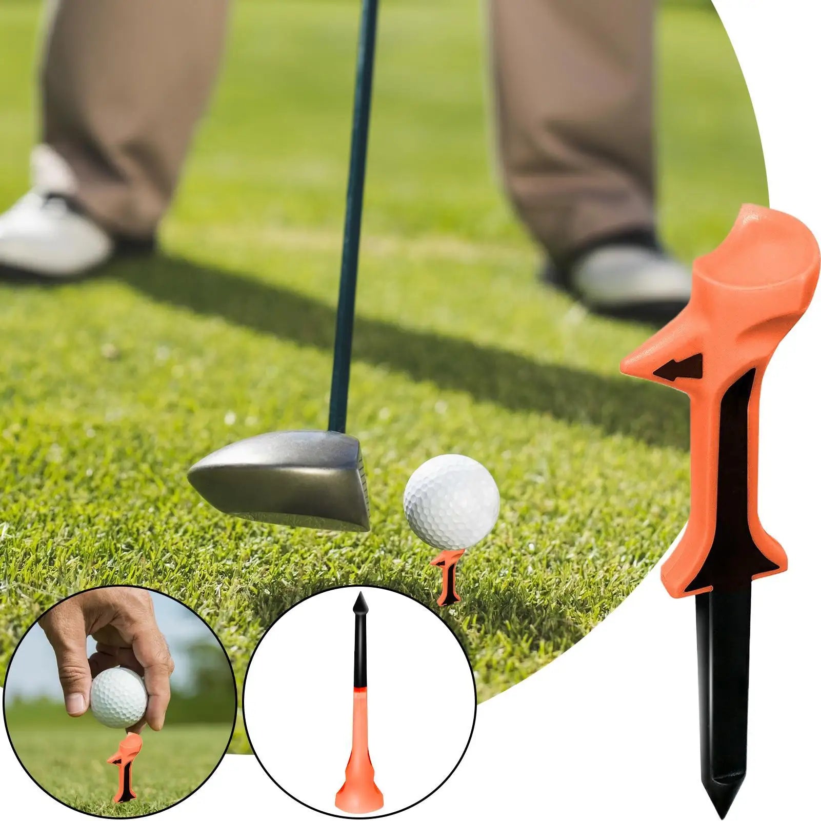 10 Degree Tilted Golf Tee - Increases Accuracy for Golfers