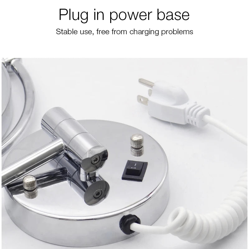 High-end Gold-Plated LED Folding Makeup Mirror