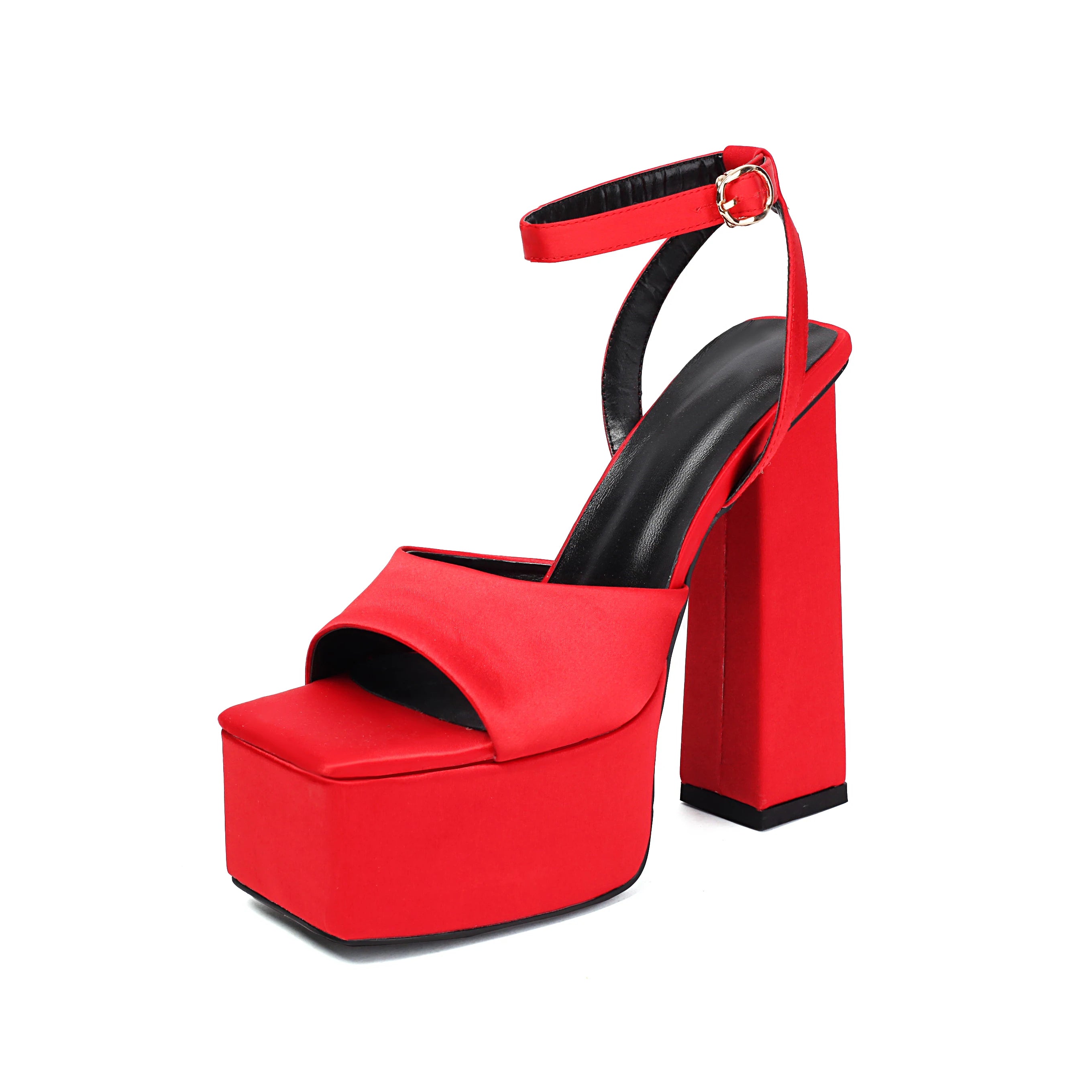 Arden Furtado 2025 Satin Green High Heel Sandals